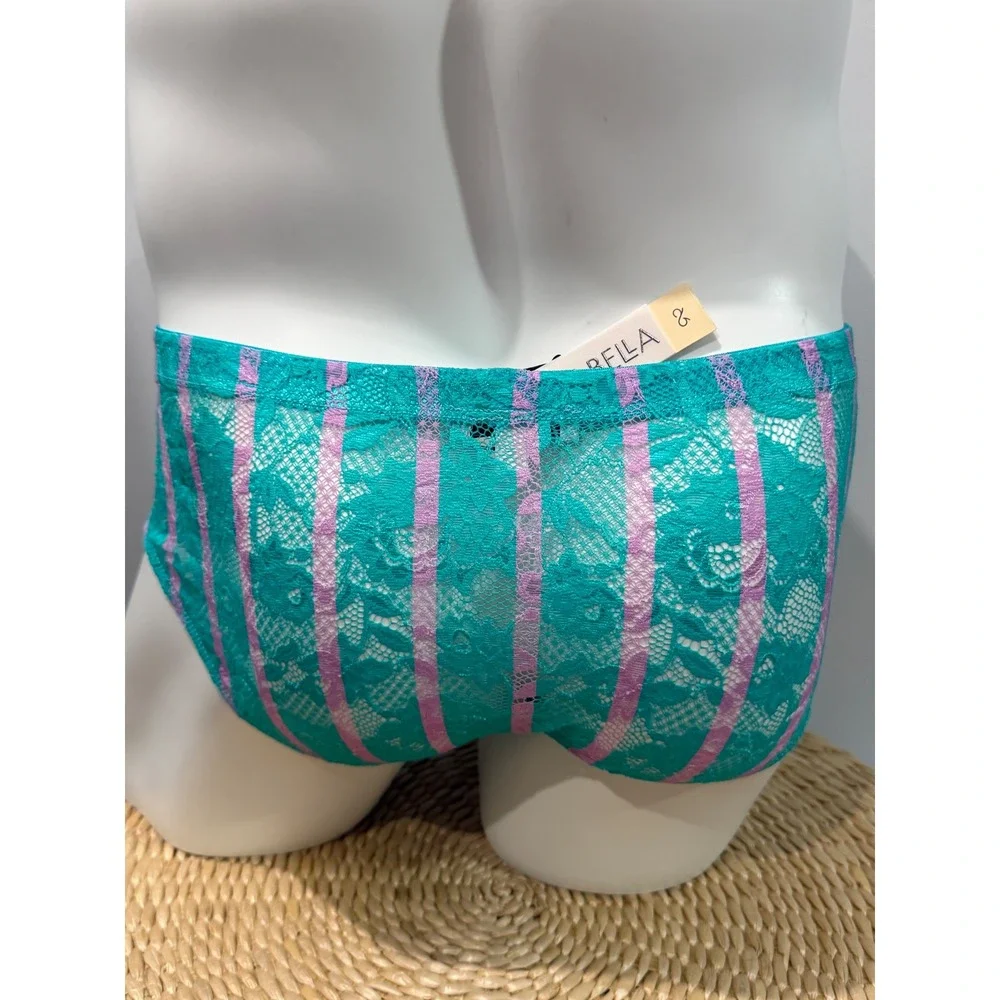 Cosabella Never Say Never Printed Comfort Micro Brief Andaman Stripe New size M